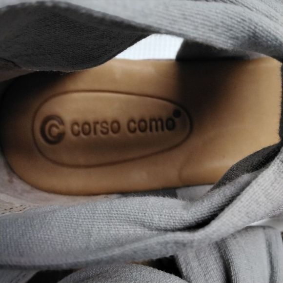 Corso Como "Blayke" Sandal Grey Fabric Ankle Back Zip Sz 5.5 - Picture 11 of 11